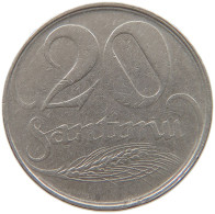 LATVIA 20 SANTIMU 1922  #s008 0361 - Letland