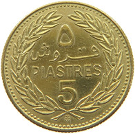 LEBANON 5 PIASTRES 1972  #a047 0537 - Libanon