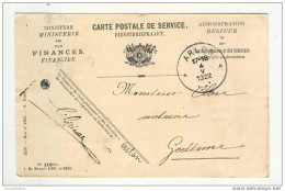 Carte De Service En FRANCHISE ARLON 1922 Vers Le Notaire Close à GEDINNE   --  EE403 - Zonder Portkosten