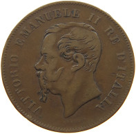ITALY 5 CENTESIMI 1861 B Vittorio Emmanuele II. (1861-1878) RARE #t145 0503 - Sonstige & Ohne Zuordnung