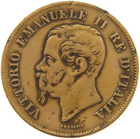 ITALY 5 CENTESIMI 1861 M Vittorio Emanuele II. 1861 - 1878 #a042 0281 - Other & Unclassified
