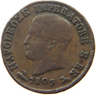 ITALY STATES NAPOLEON I. CENTESIMO 1809 B Napoleon I. (1804-1814, 1815) #s051 0937 - Napoléonniennes