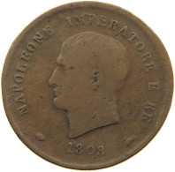 ITALY STATES NAPOLEON I. 3 CENTESIMI 1808 M Napoleon I. (1804-1814, 1815) #c080 0665 - Napoleontisch