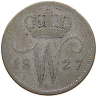 NETHERLANDS 10 CENTS 1827 WILLEM I. 1815-1840 #c052 0211 - 1815-1840: Willem I