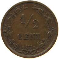 NETHERLANDS 1/2 CENT 1878 Willem III. 1849-1890 #c011 0473 - 1849-1890 : Willem III