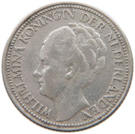 NETHERLANDS 25 CENTS 1928 Wilhelmina 1890-1948 #a032 0941 - 25 Cent