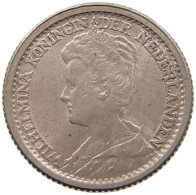NETHERLANDS 25 CENTS 1918 Wilhelmina 1890-1948 #c004 0433 - 25 Cent