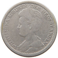 NETHERLANDS 25 CENTS 1925 Wilhelmina 1890-1948 #a032 0943 - 25 Cent