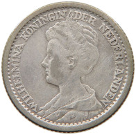 NETHERLANDS 25 CENTS 1915 Wilhelmina 1890-1948 #a032 0939 - 25 Cent