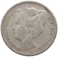 NETHERLANDS 25 CENTS 1901 Wilhelmina 1890-1948 RARE #c025 0171 - 25 Cent