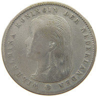 NETHERLANDS 25 CENTS 1897 Wilhelmina 1890-1948 #a052 0581 - 25 Cent