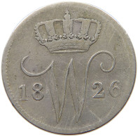 NETHERLANDS 25 CENTS 1826 WILLEM I. 1815-1840 #t122 0309 - 1815-1840: Willem I.