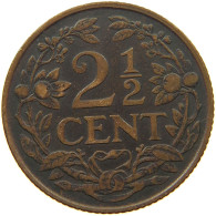 NETHERLANDS 2 1/2 CENTS 1929 Wilhelmina 1890-1948 #s077 0571 - 2.5 Cent