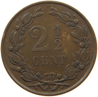 NETHERLANDS 2 1/2 CENTS 1880 Willem III. 1849-1890 #s077 0615 - 1849-1890 : Willem III