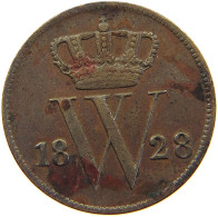 NETHERLANDS CENT 1828 WILLEM I. 1815-1840 #a036 0757 - 1815-1840 : Willem I