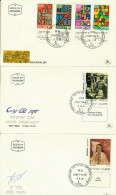 ISRAEL 1972 FDC YEAR SET WITH S/SHEETS - SEE 7 SCANS - Brieven En Documenten