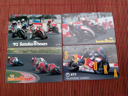 Suzuka 8 Hours 4 Phonecards Used - Motorbikes