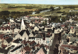 Bléré * Vue Aérienne Sur L'église , Le Camping Et Le Cher - Bléré