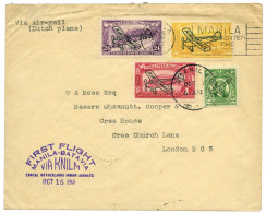 PHILIPPINES : 1er Vol Manille-Batavia 15/10/36 TB - Filippine