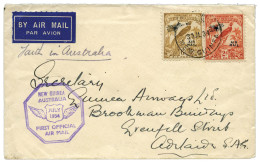 NOUVELLE GUINEE : Lettre Du 30 Juillet 1934 Affranchie Des Timbres Surchargés De 1932-1934 - Papua-Neuguinea