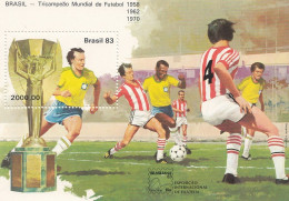 BRAZIL Block 59,unused,football - Blocks & Kleinbögen