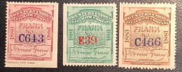 US Telegraph Stamps: Western Union Company 1871-94, Sc.16T10-11-13 VF Mint * O.g, Scarce ! (USA Telegraphe - Telegraph Stamps