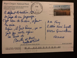 CP Pour La FRANCE TP CHAMP DE BLE 70 OBL.MEC.21 MAY 2001 PROVO - Cartas & Documentos