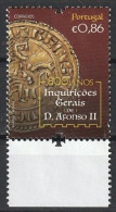 Portugal, 2020 - Inquirições Gerais De D. Afonso II, €0,86 -|- Mundifil - 5264 - Used Stamps