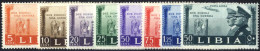 ** 1941, Serie Completa Di 7 Valori + 50cent Posta Aerea, Gomma Originale Integra, Sass. 171-77 / A45 - Libia