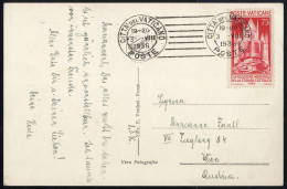 Cover 1936, Cartolina Del 3.8.36 Per Vienna (Austria) Affrancata Con Sass. 51 - Otros & Sin Clasificación