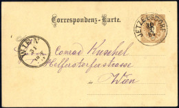 Cover "JETZELSDORF 30 / 1 / 84", Einkreisstempel Auf KK 2 Kr. Braun 1883 Nach Wien (Klein 20P.) - Sonstige & Ohne Zuordnung