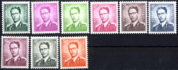 * 1958, Komplette Serie 9 Werte, Gefalzt, Mi. 1126x-1134x - Sonstige & Ohne Zuordnung