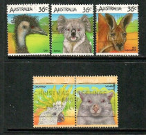 AUSTRALIA   Scott # 1035a-e USED (CONDITION AS PER SCAN) (Stamp Scan # 1003-1) - Usati