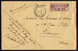 Cover 1915/17, "Tresor Et Postes", Drei Briefe, Dabei Ein Rekobrief, Der Französischen Armeepost, Dabei Vom Dardanellenc - Otros & Sin Clasificación