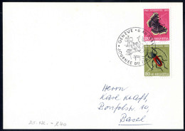 Cover 1953, Karte Von Geneve Journee Du Timbre Am 6.12. Nach Basel Frankiert Mit Senkrechtem Paar 20+10 C Und 30+10 C Pr - Sonstige & Ohne Zuordnung