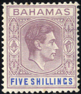 * 1938, George VI, 5 Sh. With Brown Gum (Mi. 118a SG 156 / 85,-) - Otros & Sin Clasificación