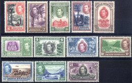 * 1938/47, König Georg VI Und Landesprodukte, Komplette Serie 12 Werte, SG 150-161 Mi. 112-123 - Honduras Británica (...-1970)