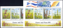 ** 1993, Flora Und Fauna, Mi. Bl. 10I + 10II, Postfrisch. - Sonstige & Ohne Zuordnung