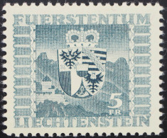 1945 Liechtenstein; 5 Fr Einzelwert Wappen, Postfrisch/MNH, MiNr. 243, ME 35,- - Sonstige & Ohne Zuordnung