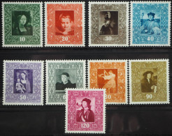 1949 Liechtenstein; Serie Gemäldegalerie (I), **/MNH, MiNr. 268/76, ME 90,- - Sonstige & Ohne Zuordnung