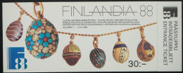 1988 Finnland; Markenheftchen Briefmarkenausstellung, **/MNH, MH 21, ME 25,- - Autres & Non Classés