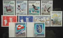 1989 Grönland; In Den Hauptnummern Kompletter Jahrgang, **/MNH, ME 22,- - Sonstige & Ohne Zuordnung