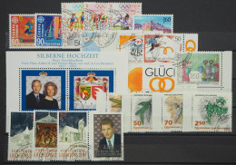 1992 Liechtenstein; Jahrgang In Den HN Komplett, Gestempelt, ME 42,- - Sonstige & Ohne Zuordnung