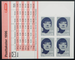 1996 Dänemark; Markenheftchen Berühmte Frauen, **/MNH, MiNr. 1125 MH, ME 20 - Other & Unclassified