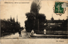 CPA Vigneux Cafe Du Lac Et Avenue De Darveil FRANCE (1370976) - Vigneux Sur Seine