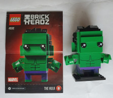 FIGURINE JOUET LEGO BRICK HEADZ 41592 HULK MARVEL Avec Livret - Figures