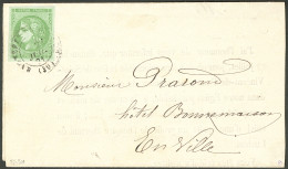 Lettre No 42B, Obl Cad Bagnères De Luchon 20 Juil 71, Seul Sur Imprimé Local, Superbe. - R - 1870 Emission De Bordeaux