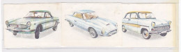 TRADE CARDS, CHOCOLATE, JACQUES, CARS OF 1962, 3X - Jacques