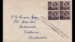 Australian Antarctic 1947 Macquarie Island 7 March 1948 First Mail Cancel - Maximum Cards