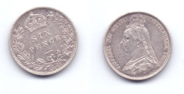 Great Britain 6 Pence 1887 KM#760 - H. 6 Pence